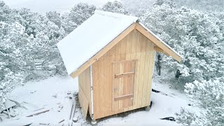 Building Small Post and Beam Cabin in the Woods