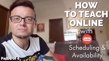 ITALKI SCHEDULING & AVAILABILITY | HOW to TEACH ENGLISH ONLINE with ITALKI 👨‍🎓 | THE TAO OF DAVID