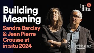 in:situ 2024 Barclay &amp; Crousse | International Keynote Speakers