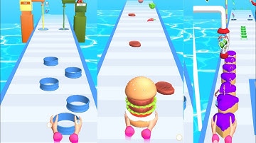Ice Cream🍦 Burger 🍔 And Cap Cakerunner,,,, Gameplay Walkthrough ios Android (Happy time)