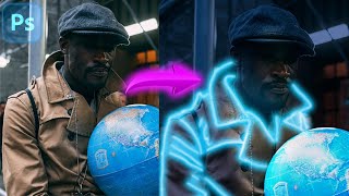 Glow Effect Photoshop Tutorial Glowing _ Glowing Lines Effect