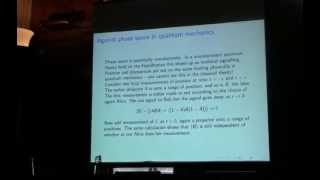 The Path Integral Approach to Quantum Mechanics Part 1 (Fay Dowker) by Matthew Leifer 9,257 views 11 years ago 47 minutes
