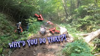 That's one way to get over it! Big wheel yz450fx - Beta 350rrs - Durty dabbers 2023