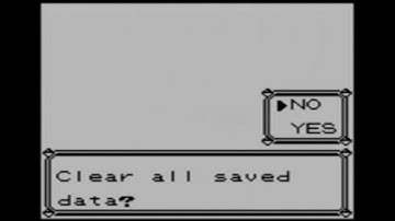 How To Delete Your Saved File for Pokemon Red Blue Yellow using Gameboy  Color, Advance, and SP.