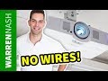 How to install a Projector on the Ceiling - With mount & hidden wires - Easy DIY by Warren Nash