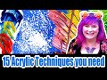 15 must know Acrylic Techniques and Terms #18 | TheArtSherpa