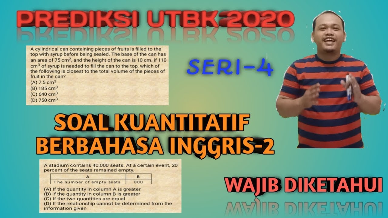 Soal Tps Utbk 2020 Kuantitatif Bahasa Inggris - SOALNA