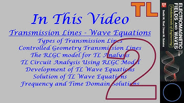 Transmission Lines: Development & Solution of Wave Equations