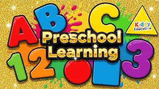 Preschool Learning Videos for Preschoolers 🍎 Toddlers Learn ABC Phonics Shapes Numbers Colors 🌈