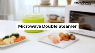 InnovaGoods Kitchen Foodies Microwave Double Steamer