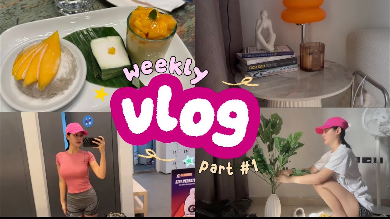 Weekly Vlog #1 | Gym Day, Shopping Haul & Dinner at Home 🍝