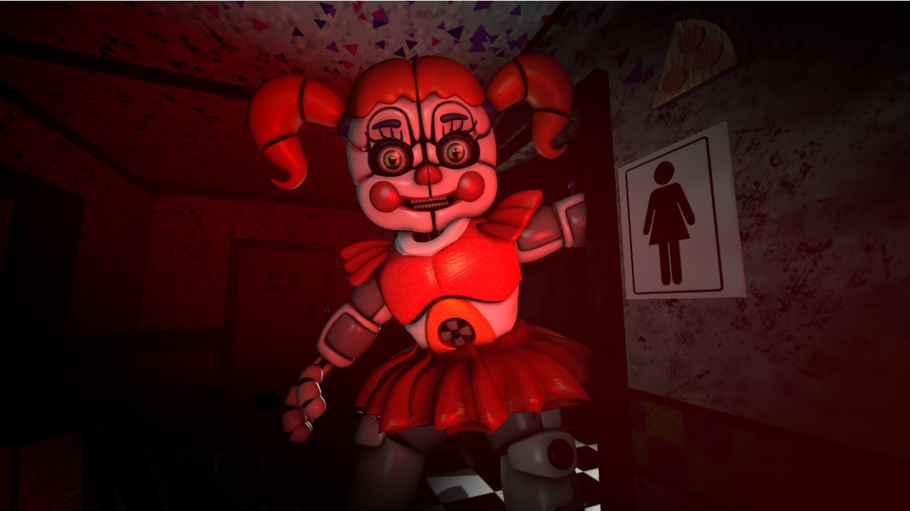 [FNAF SFM] Circus Baby in FNAF 2 YouTube