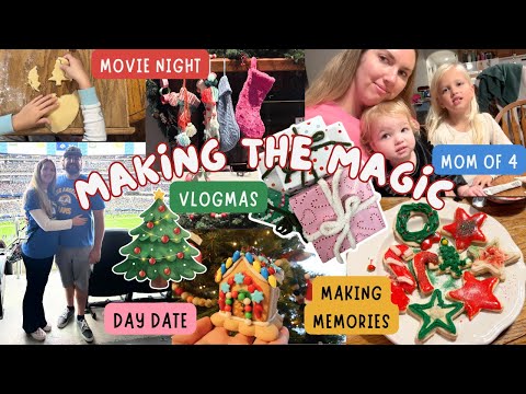 A Mom on Christmas - wrapping, cookie doecorating & parent's day out at an NFL game