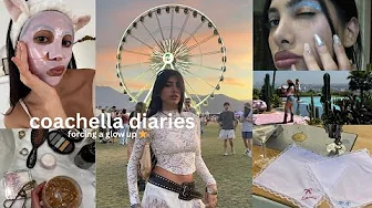 Forcing a glow up for Coachella ⭐️ nails, hair, skincare, outfit & makeup 💌