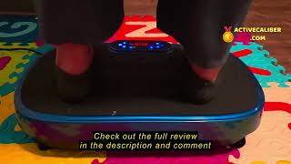 Review KEMLDIVS Vibration Plate Exercise Machine, Vibrating Plate Machine with Bluetooth for Lymphat