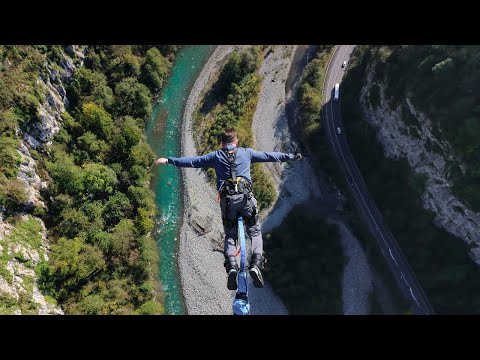 Скайпарк AJ Hackett Сочи. Прыжок с Bungy 207
