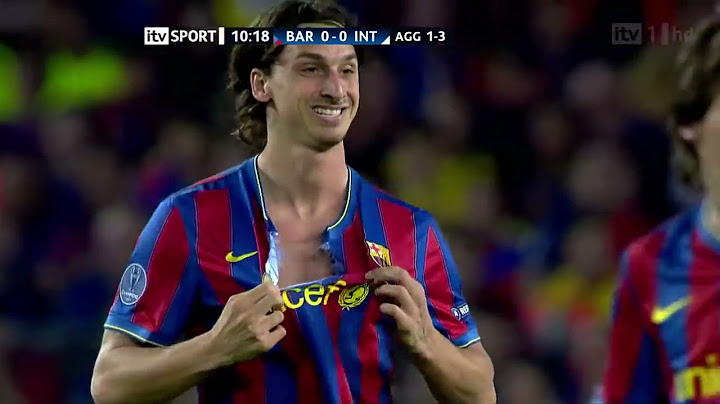 Barcelona vs Inter Milan - Semi Final 2nd Leg UEFA Champions League - Wednesday 28th April 2010