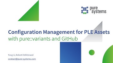 Configuration Management for PLE Assets with pure::variants and GitHub