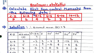 Unveiling the Secrets of Central Moments in Statistics || Raw moments || first four central moments