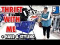 a full cart! GOODWILL THRIFT WITH ME + THRIFT HAUL & styling some finds! HOME DECOR THRIFT SHOPPING