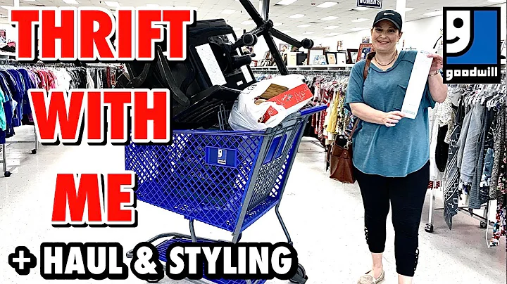 a full cart! GOODWILL THRIFT WITH ME + THRIFT HAUL & styling some finds! HOME DECOR THRIFT SHOPPING