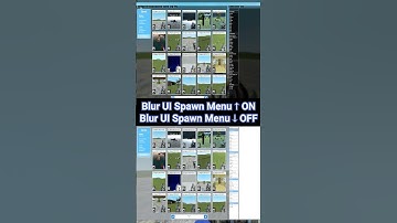 Blur UI Spawn Menu - Shorts