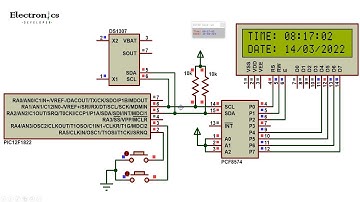 Interfacing DS3231/DS1307  with PIC12F1822 and I2C LCD | Electronics Developer