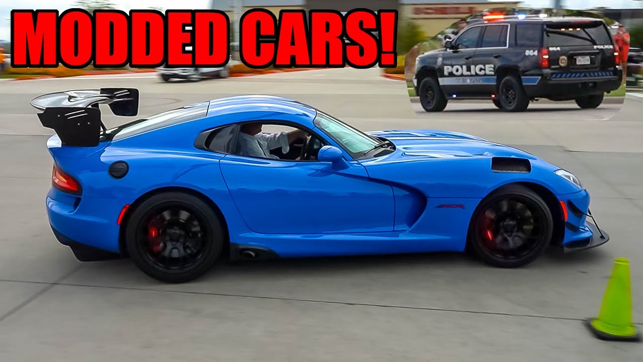MODIFIED CARS Leaving CRAZY Car Show in DALLAS! (Cars and Cantina October!)