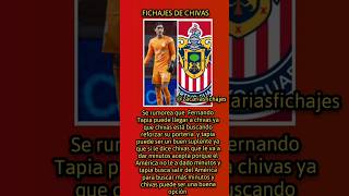 FERNANDO TAPIA A  CHIVAS FICHAJES DE LA LIGA MX  🚨