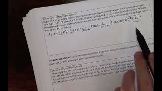 Quantitative Literacy 7C Example #3 Expected Value