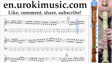 How to Play Recorder B. Pharrell Williams - Happy Part#1 Melody School Learn Class Course Tutorial