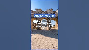 “Know thyself.” - Ancient Greek maxim, inscribed at the Temple of Apollo at Delphi. #ancient #quotes