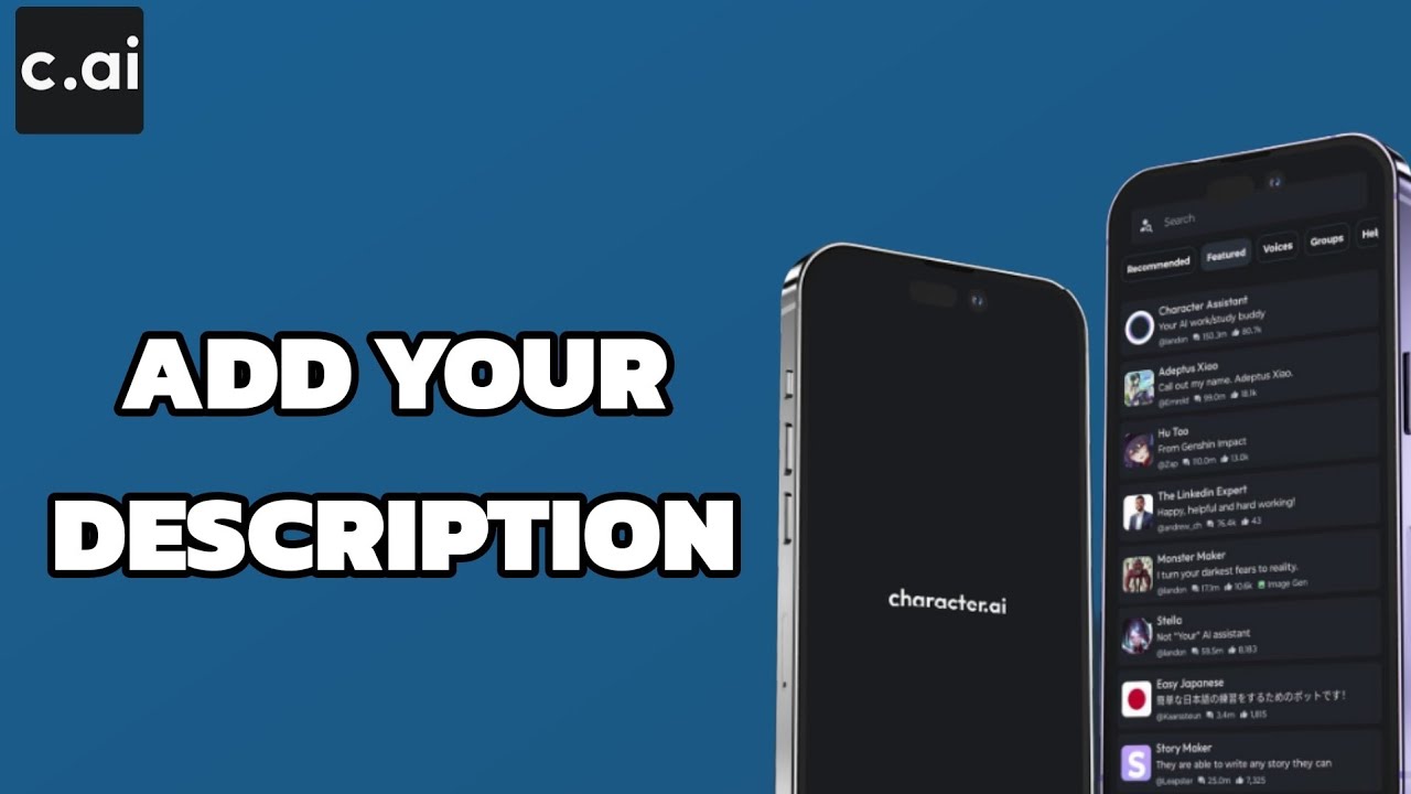 How To Add Your Description On Character Ai App | Step By Step - YouTube