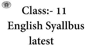 UP Board Session 2020-21 Class 11th English Syllabus | UP Board Class 11 ka english ka new syllabus