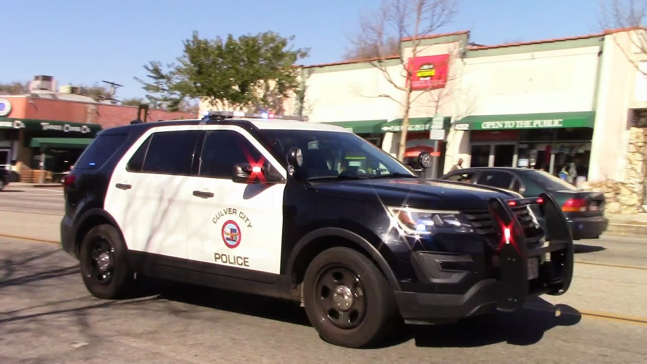Culver City Police Responding Code 3 Youtube