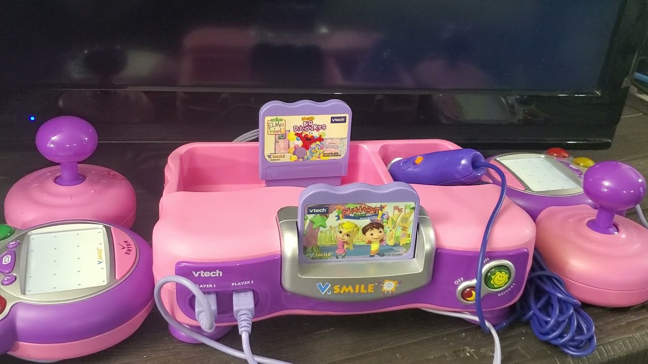 Vtech Vsmile Pocket Learning System Pink Game Console Only - Tested Working  I5