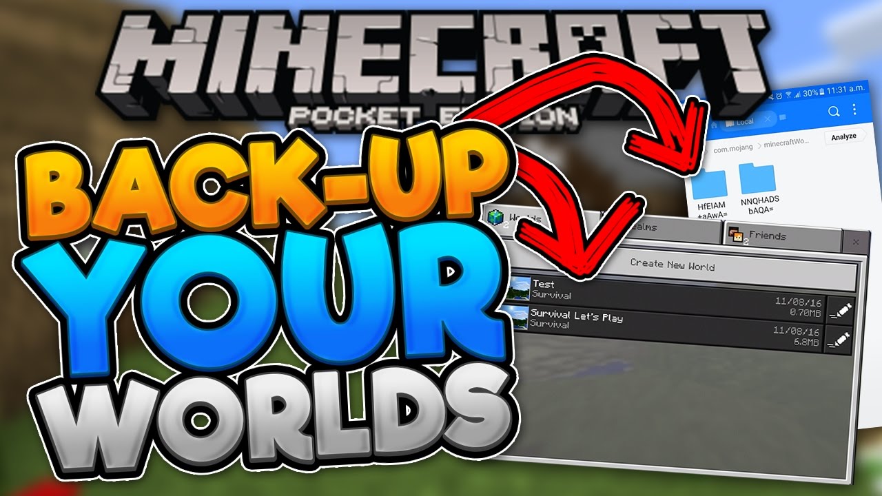 ALWAYS BACKUP YOUR WORLDS!! - How To Backup & Restore Worlds