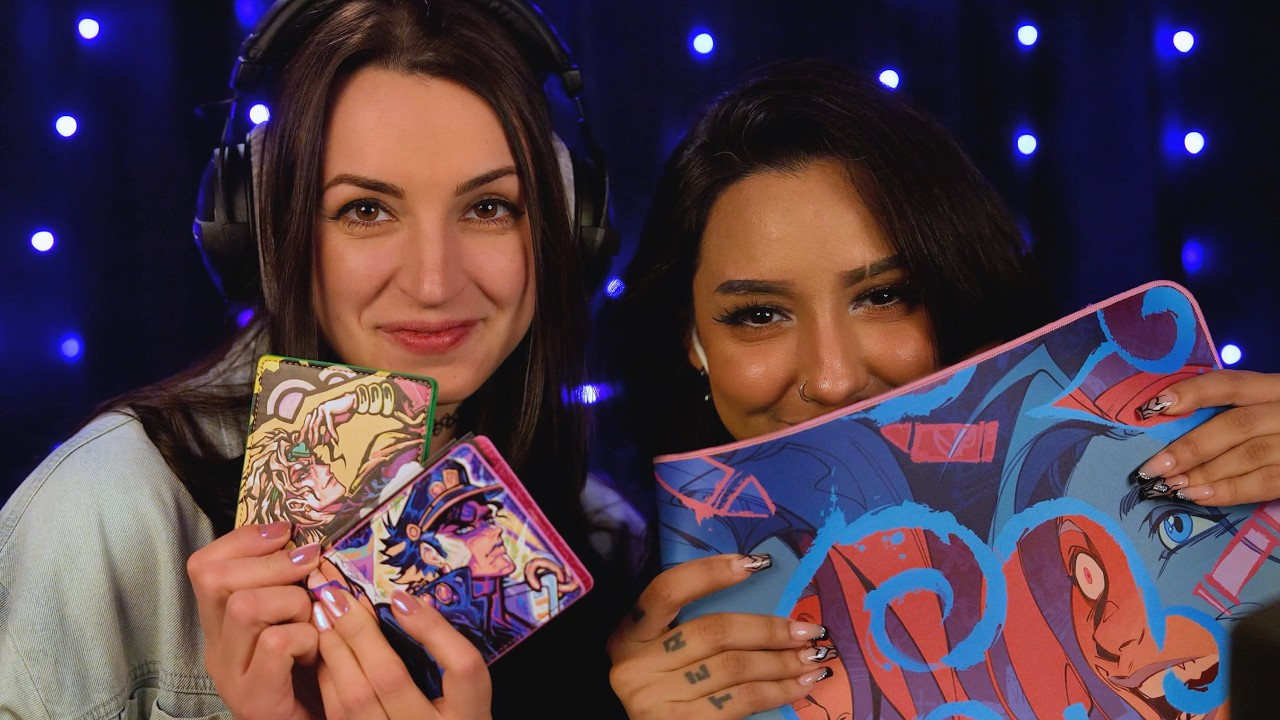 Two Person ASMR | Layered Triggers with Up-Close Art Haul Show & Tell @NippieASMR