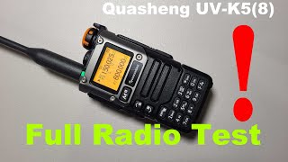 Radiokomunikacja TESTY  6  Quansheng UVK5(8) Radio tests FULL