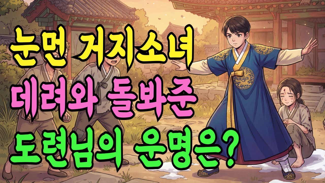 눈먼 거지 소녀를 씻겨준 도련님, 10년 뒤 그 아이의 정체는? | 야담 민담 전설 옛날이야기 오디오북 수면동화