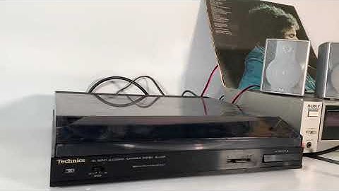 Retro Technics DC Servo Fully Automatic Turntable Vinyl Record Deck Hinges SL-J110R Auto Size Detect