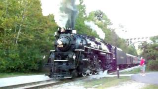 NKP 765 Berkshire with beautiful whistle and stack talk