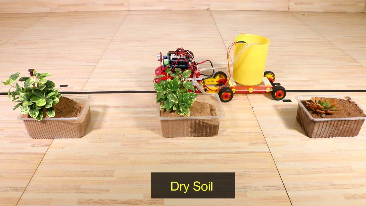 Automatic Plant Watering Robot YouTube