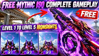 FREE MYTHIC ISO HEMLOCK LEVEL 1 TO 5 LEVELS IRONSIGHTS KILLEFFECT COMPLETE GAMEPLAY CODM 2026
