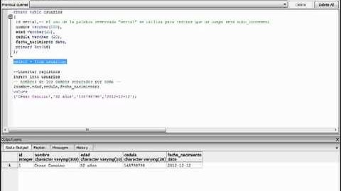 VideoTutorial 3 del Curso de PHP y PostGreSQL. Select, INSERT INTO, SERIAL