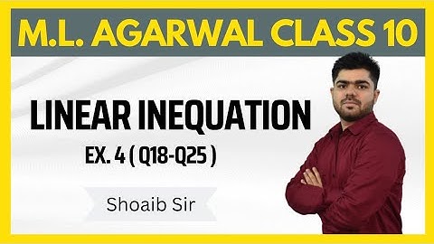 Class 10 | M.L  Aggarwal | Linear Inequation | Ex 4 | Part 04