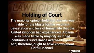 corfu channel case......