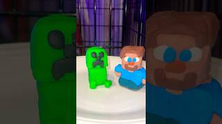 Minecraft Claymation Creeper Steve Exploding Stop Motion