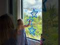 My toddler paints my windows for the Fourth of July!! #shorts #fourthofjuly