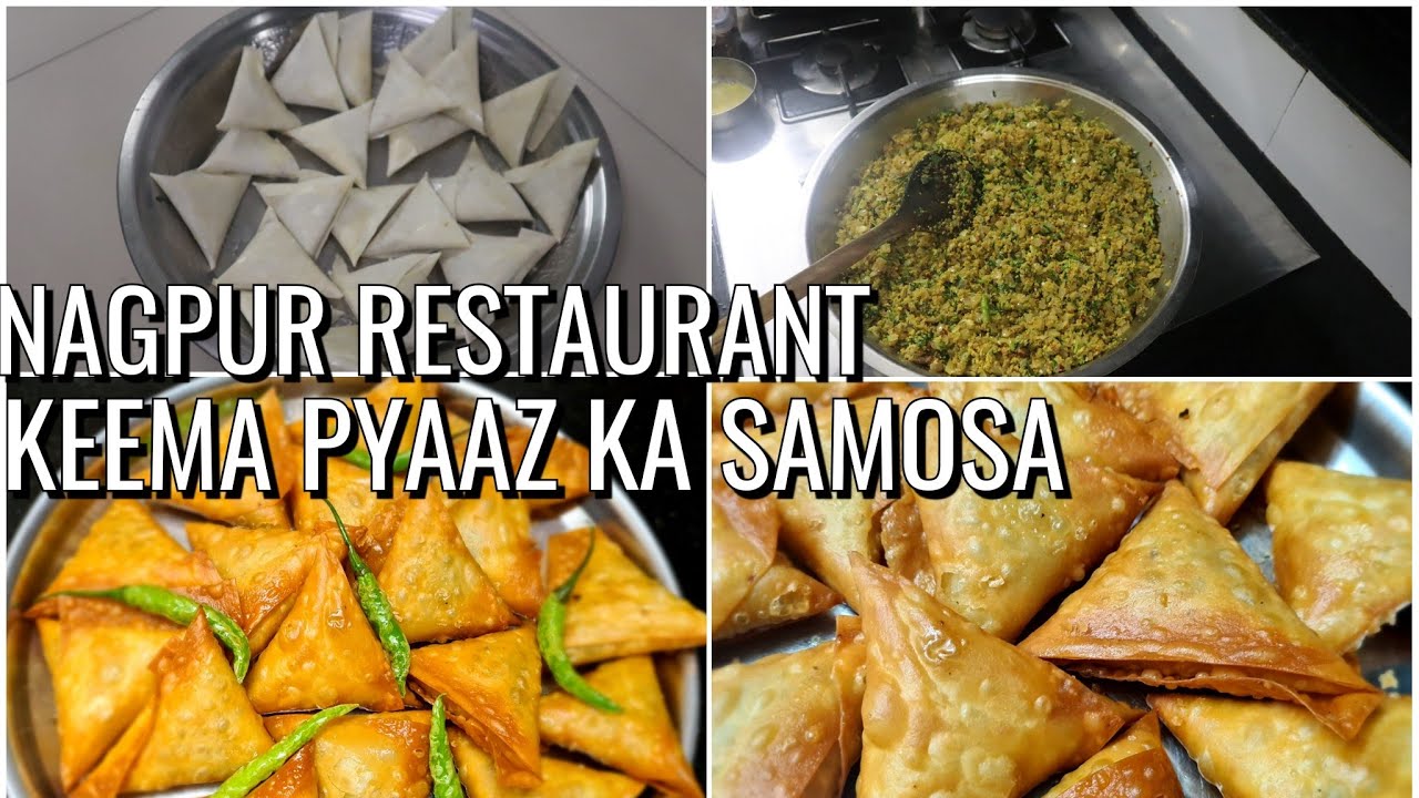 NAGPUR RESTAURANT KEEMA PYAZ KA SAMOSA | Zaika Secret Recipes Ka - Cook With Nilofar Sarwar